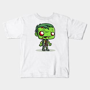 Adorable Chibi Zombie || Halloween Cute Zombie Kids T-Shirt